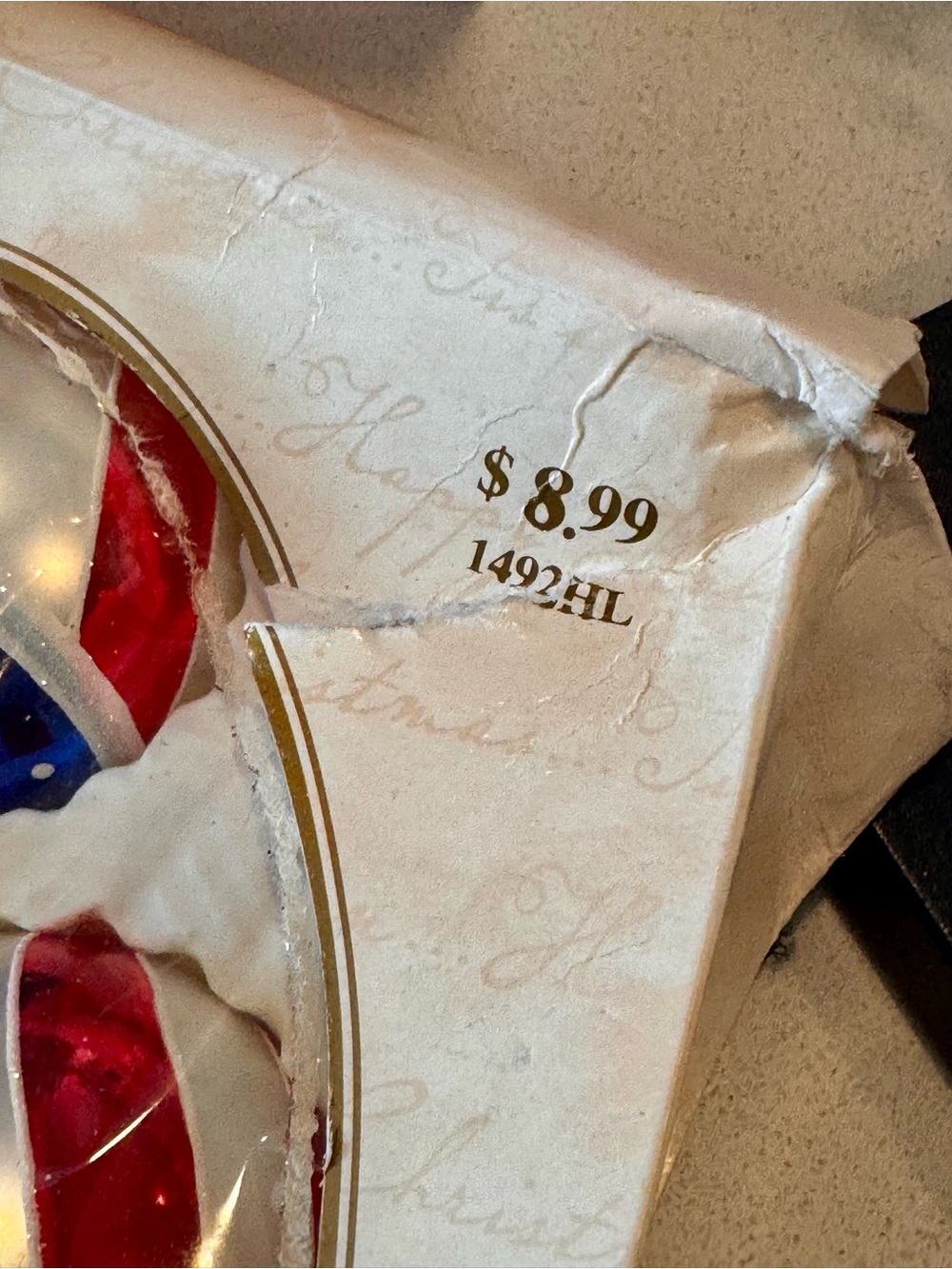🇺🇸 USA American Red, White & Blue Star Stripe Glass Ornaments - 2004 - 2” - Picture 5 of 15
